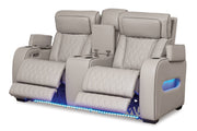 Boyington - Power Reclining Loveseat With Console/Adj Hdrst - JaxCo Furniture