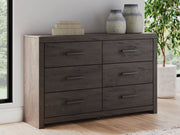 Prendonea - Charcoal - Six Drawer Dresser - JaxCo Furniture