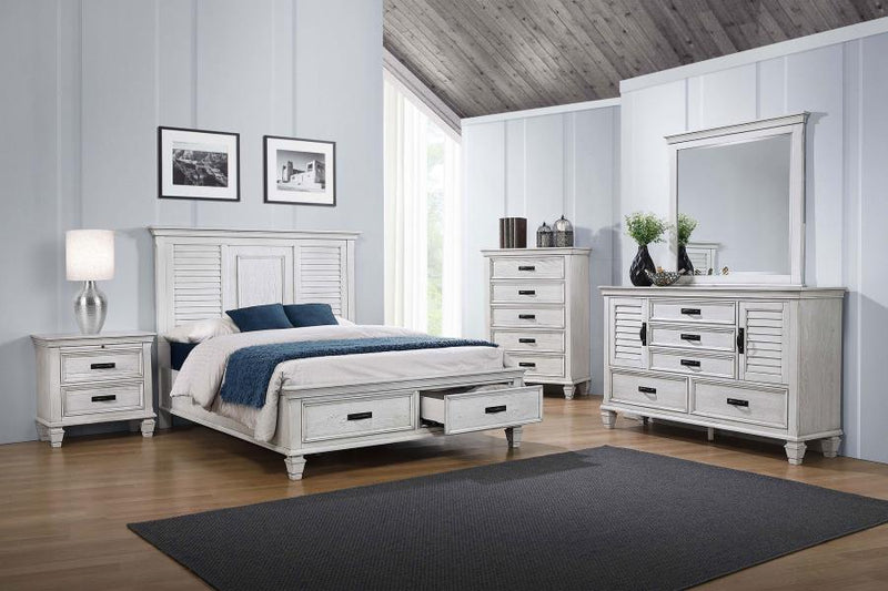 Franco - 5-Drawer Dresser With Mirror - JaxCo Furniture
