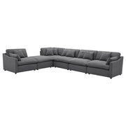 Hobson - Upholstered Modular Sectional Sofa With Ottoman - JaxCo Furniture