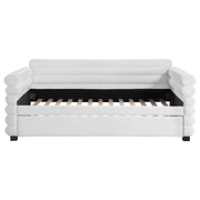 Patricia - Boucle Upholstered Day Bed With Trundle - JaxCo Furniture