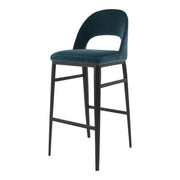 Roger - Barstool - Teal Velvet - JaxCo Furniture