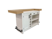 Americana Modern Dining - Bar With Quartz Insert - Cotton - JaxCo Furniture