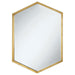 Bledel - Hexagonal Wall Mirror - Gold - JaxCo Furniture