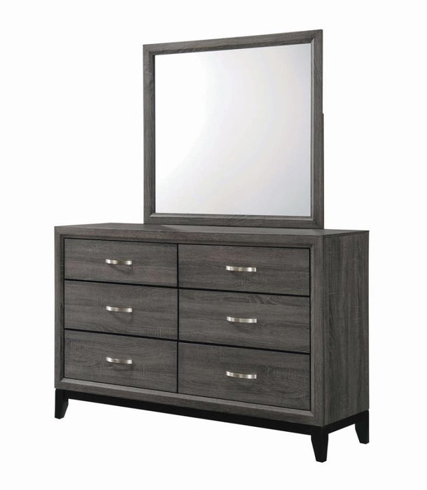 Watson - 6-Drawer Dresser - Gray Oak - JaxCo Furniture