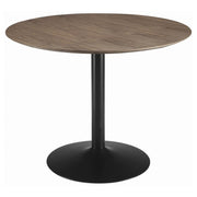 Cora - Round Wood Top Dining Table - Brown Walnut - JaxCo Furniture
