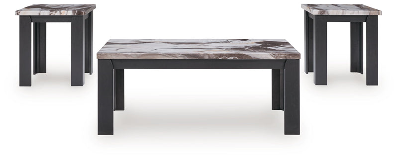 Jazmore - Dark Brown - Occasional Table Set (Set of 3) - JaxCo Furniture