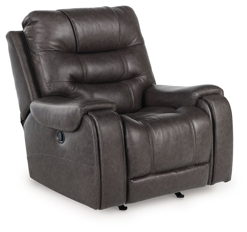Femley - Smoke - Rocker Recliner - JaxCo Furniture