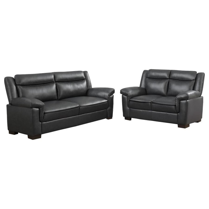 Arabella - Upholstered Padded Arm Sofa Set - JaxCo Furniture