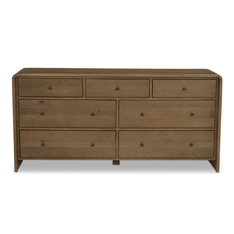 Riley - 7 Drawer Dresser - Oak - JaxCo Furniture
