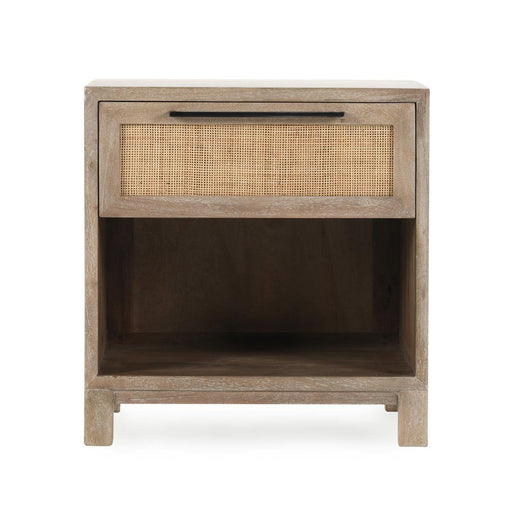 Jensen - 1 Drawer Nightstand - Taupe - JaxCo Furniture