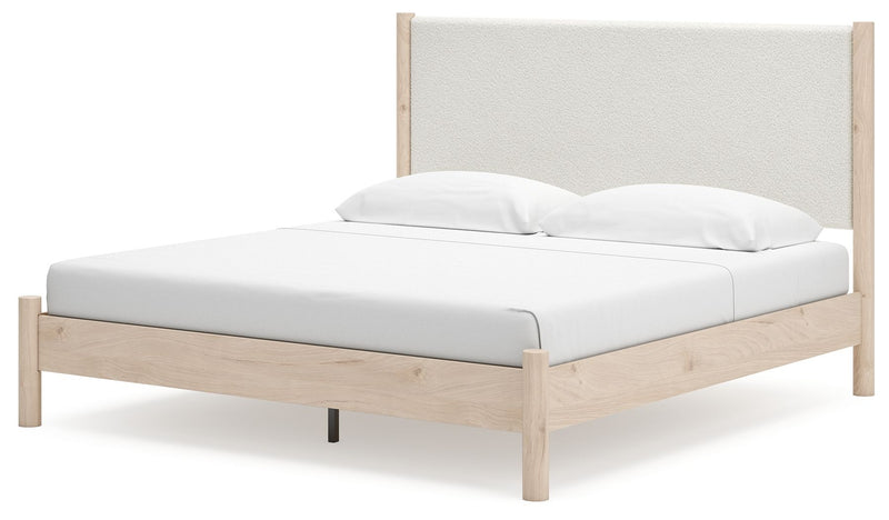 Cadmori - Upholstered Panel Bed - JaxCo Furniture