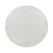 Caspia - 47" Outdoor Round Dining Table - White / Dark Gray - JaxCo Furniture