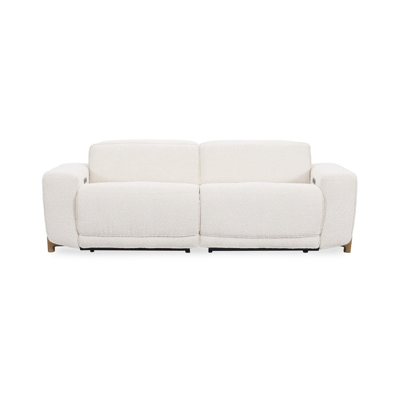 Darrow - Upholstered Power Recliner Sofa - White - JaxCo Furniture