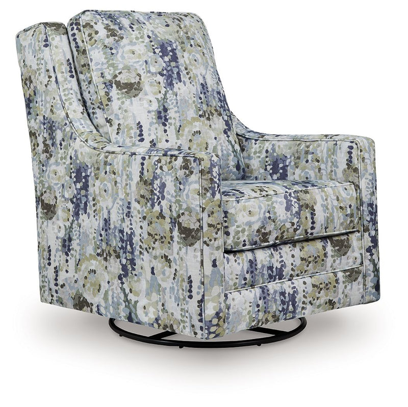 Dustinford - Multi - Swivel Glider Accent Chair - JaxCo Furniture