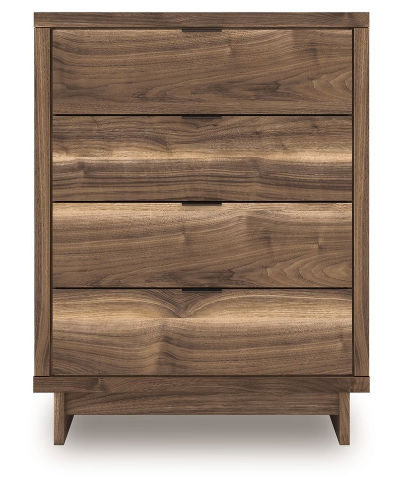 Chirason - Brown - Four Drawer Chest - JaxCo Furniture