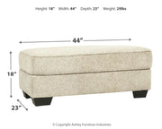 Monaghan - Sandstone - Ottoman - JaxCo Furniture