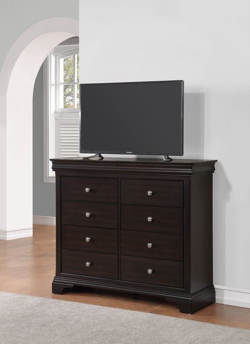 Dominique - Chesser - Dark Brown - JaxCo Furniture