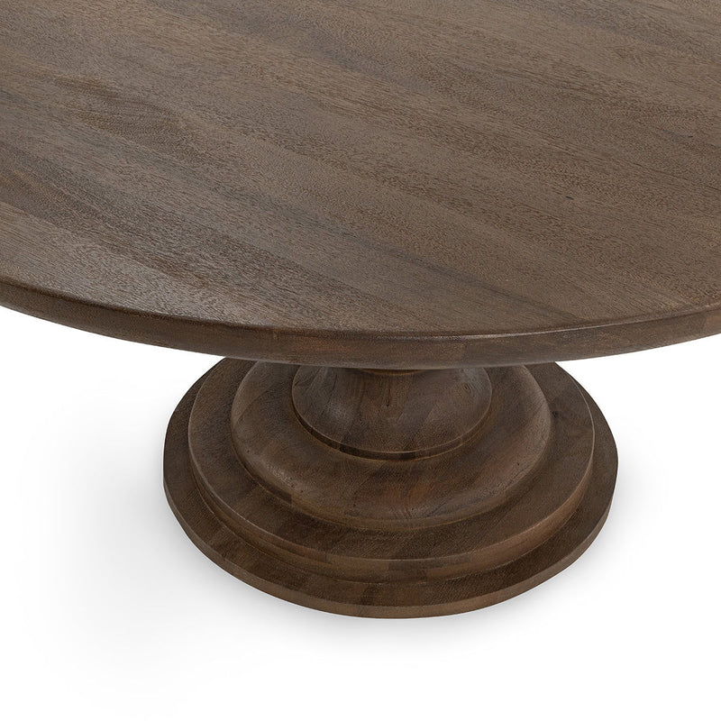 Hera - Mango Wood 60" Round Dining Table - JaxCo Furniture