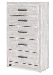 Cayboni - Whitewash - Five Drawer Chest - JaxCo Furniture