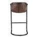 Freeman - Barstool Leather (Set of 2) - Grazed Brown - JaxCo Furniture