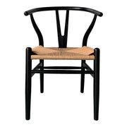 Ventana - Dining Chair (Set of 2) - Black / Natural - JaxCo Furniture