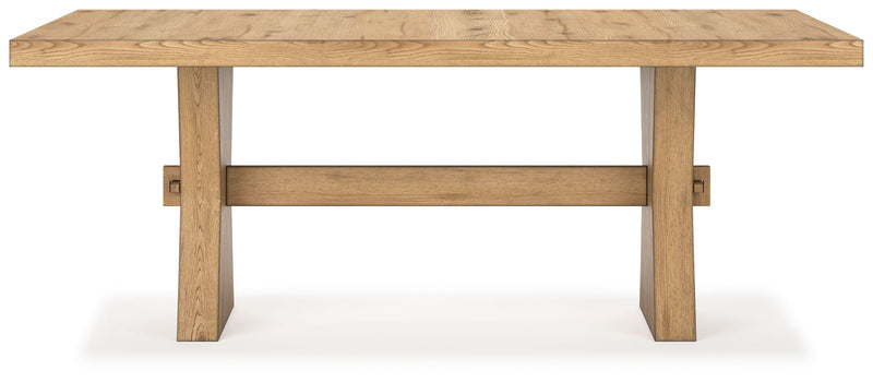 Galliden - Light Brown - Rectangular Dining Room Table - JaxCo Furniture