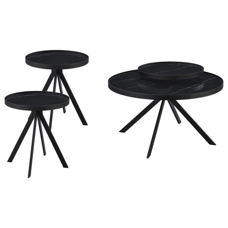 Briggs - Round Coffee And End Table Set - JaxCo Furniture