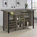 Bellemore - Freestanding Home Bar Wine Cabinet - Gray Driftwood - JaxCo Furniture