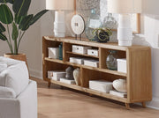 Escape - Open Multi-Purpose Console - Glazed Natural Oak - JaxCo Furniture