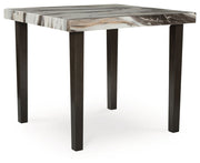 Jeshina - Dark Brown / Beige - Square Dining Room Counter Table - JaxCo Furniture