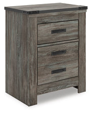 Frandern - Gray - Two Drawer Night Stand - JaxCo Furniture