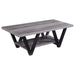 Stevens - Engineered Wood Coffee Table Antique - Gray And Black - JaxCo Furniture