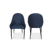 Lapis - Dining Chair (Set of 2) - Dark Blue - JaxCo Furniture