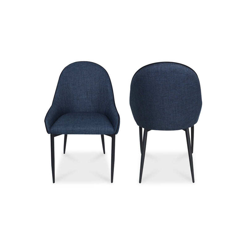 Lapis - Dining Chair (Set of 2) - Dark Blue - JaxCo Furniture