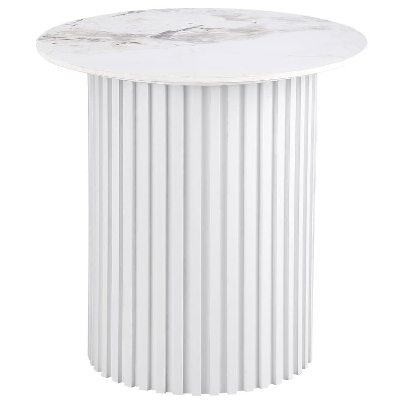 Rowena - Faux Marble Coffee Table Set - JaxCo Furniture