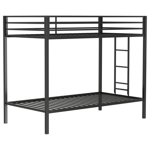 Alevera - Metal Bunk Bed With Ladder - JaxCo Furniture