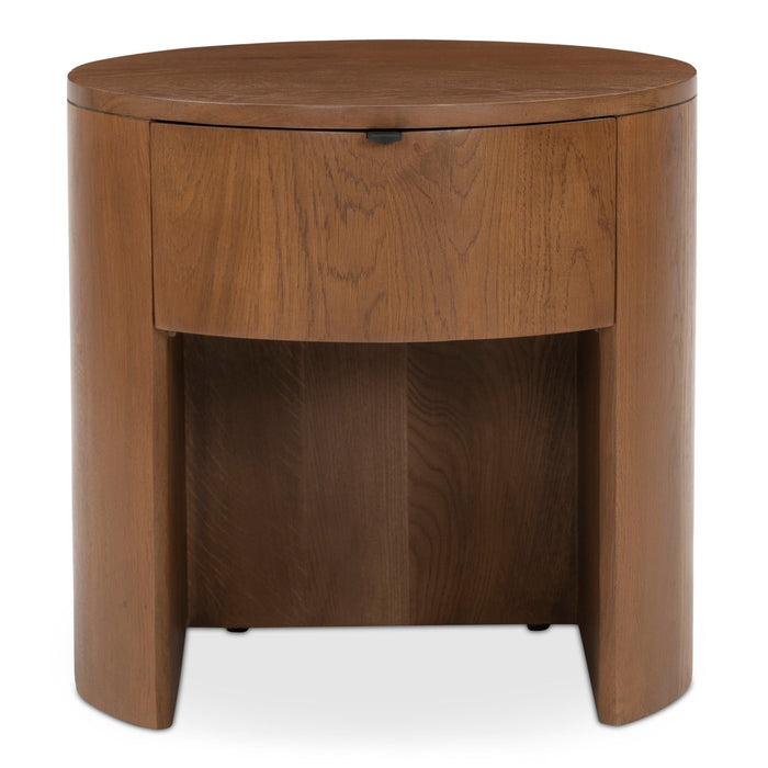 Theo - One Drawer Nightstand - Brown - JaxCo Furniture