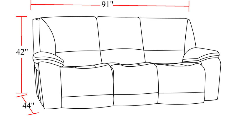 Vail - Power Reclining Sofa - Burnt Sienna - JaxCo Furniture