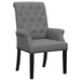 Alana - Fabric Upholstered Dining Arm Chair - Gray - JaxCo Furniture