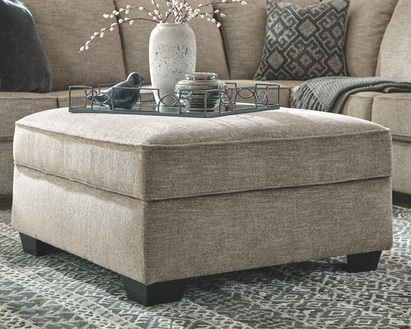 Bovarian - Stone - Ottoman With Storage - JaxCo Furniture