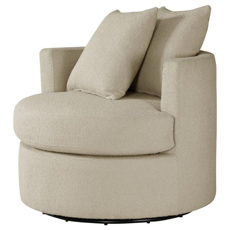 Debbie - Upholstered Swivel Accent Chair - JaxCo Furniture