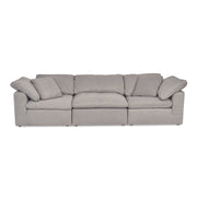 Clay - Performance Fabric Modular Sofa - Light Gray - JaxCo Furniture
