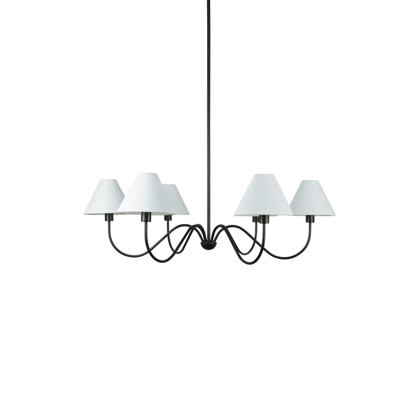 Whitney - Chandelier - Blackened Bronze - JaxCo Furniture