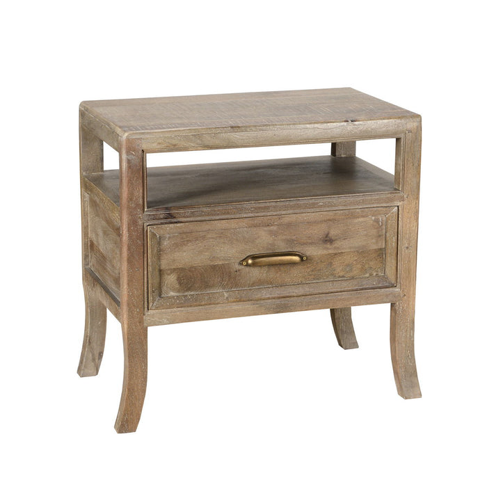 Francesca - 1 Drawer Nightstand - Vintage Taupe - JaxCo Furniture