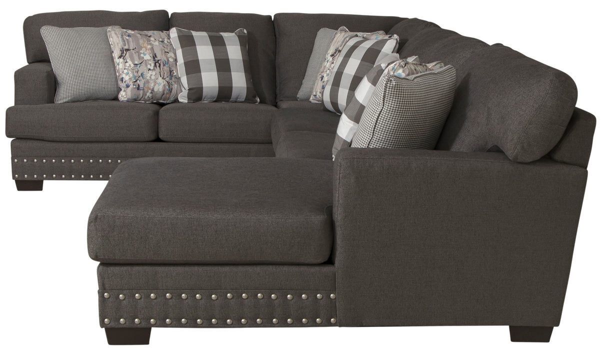 Crawford - Sectional With Accent Pillows - JaxCo Furniture