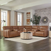 Modesto - Modular Power Reclining Sectional With Power Adjustable Headrests - JaxCo Furniture