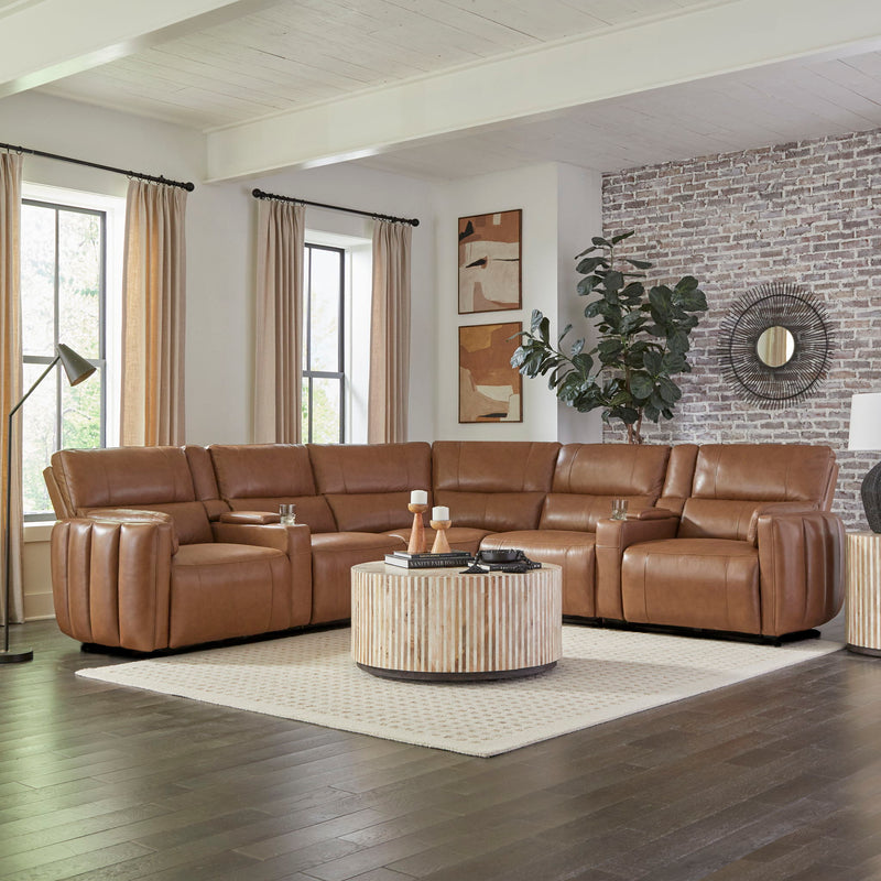 Modesto - Modular Power Reclining Sectional With Power Adjustable Headrests - JaxCo Furniture