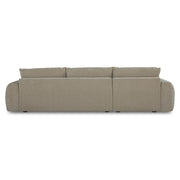 Berga - Sectional Pebble Left Stationary Sofa - Gray - JaxCo Furniture
