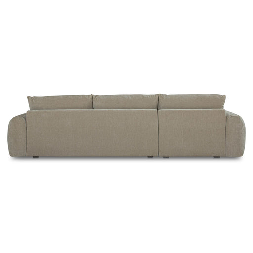 Berga - Sectional Pebble Left Stationary Sofa - Gray - JaxCo Furniture
